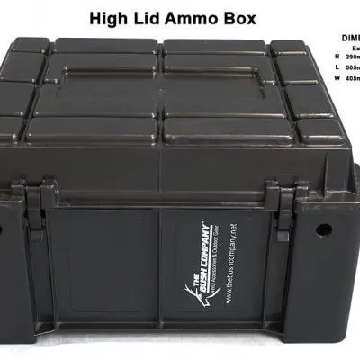 High Lid Ammo Box Top View With Dimensions