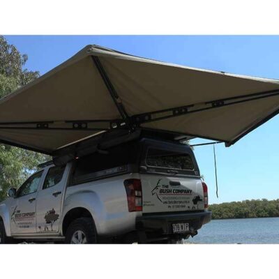 270 XT Awning - open rear up view