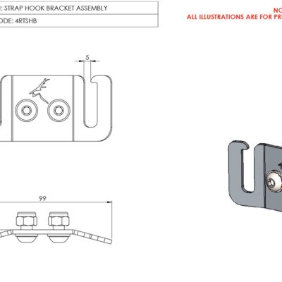 Roof Tent Strap Hook Bracket