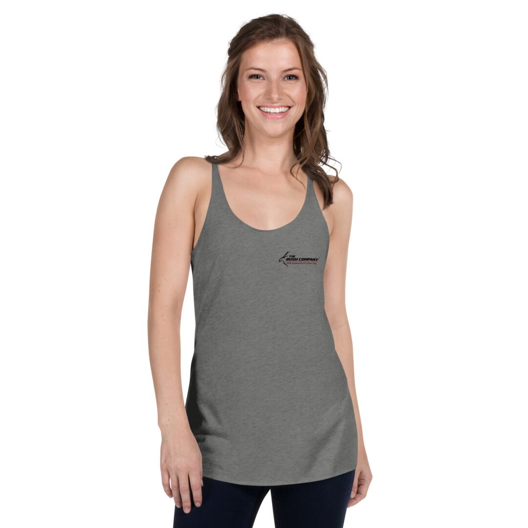 Heather Grey, Racer Back Tank Top