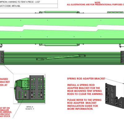 LX27 Awning To Tent Bracket