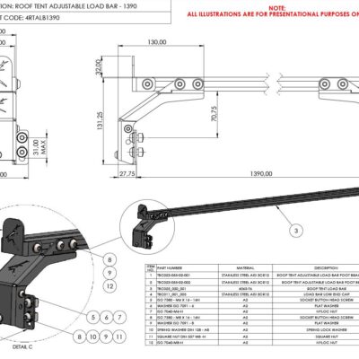 Adjustable Load Bar 1390