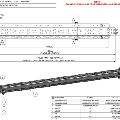 Heavy Duty Load Bar