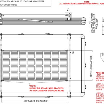 Load Bar Solar Panel Bracket Set